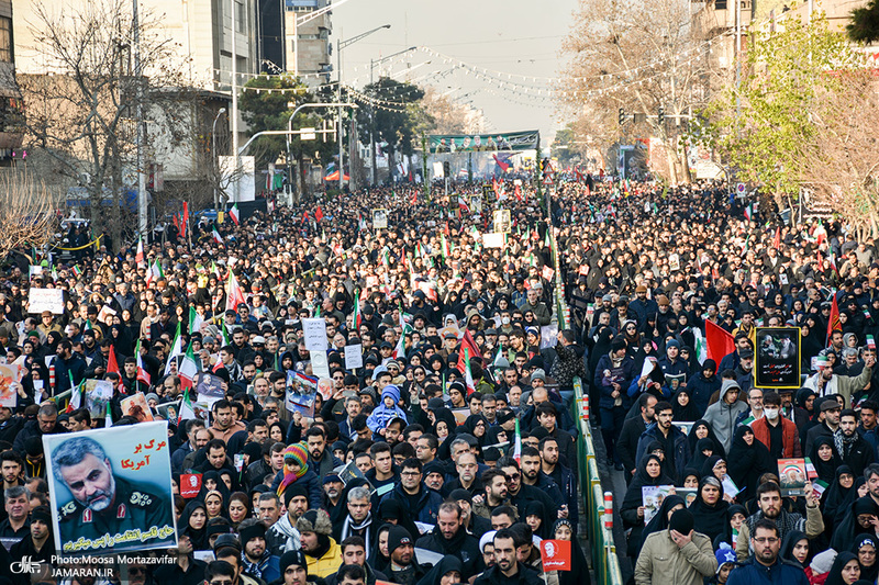 حضور میلیون ها تهرانی در تشییع پیکر مطهر سردار قاسم سلیمانی - 6 