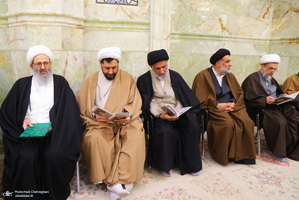 مراسم سومین سالگرد ارتحال آیت الله العظمی علوی گرگانی (ره) در مسجد اعظم قم‎