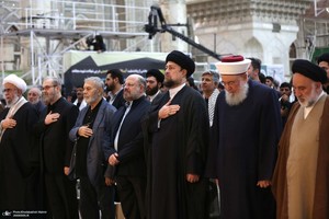 مراسم چهلم شهید سیدحسن نصرالله و سرلشکر نیلفروشان در حرم امام خمینی (س)