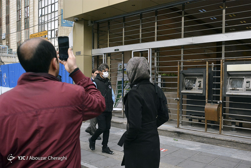 تخریب اموال عمومی تهران توسط اغتشاشگران + تصاویر