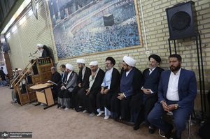 مراسم ترحیم همسر آیت الله العظمی سیستانی در قم