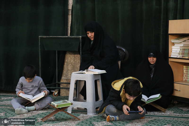 مراسم جزخوانی قرآن کریم در حرم مطهر حضرت عبدالعظیم حسنی(ع)