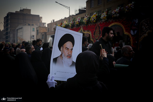 مراسم تشییع پیکرهای مطهر 100 شهید گمنام در تهران-4