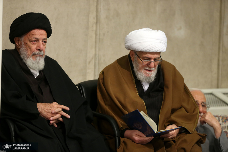 مراسم ترحیم و بزرگداشت آیت‌الله هاشمی شاهرودی(ره) با حضور رهبر معظم انقلاب