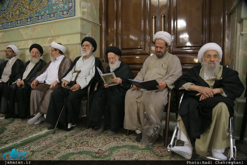 مراسم هفتمین روز درگذشت دختر آیت الله العظمی خویی(ره)