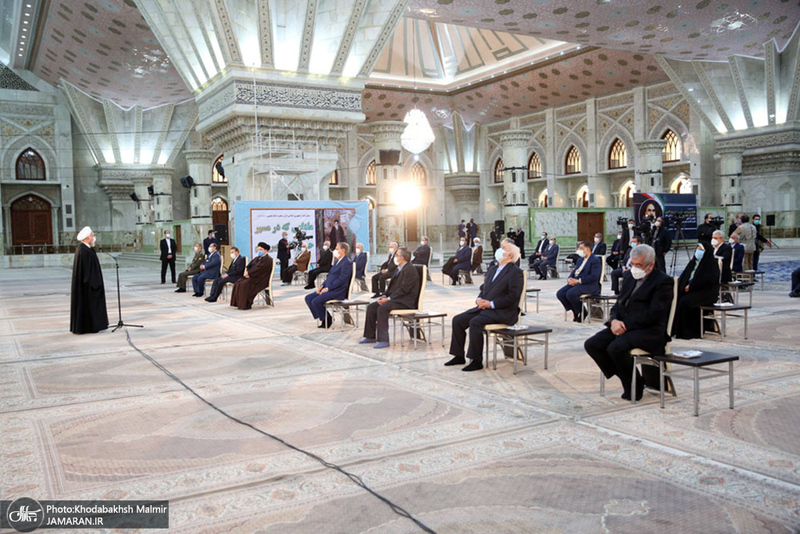 تجدید میثاق رئیس جمهور و اعضای هیأت دولت با آرمان‌های حضرت امام(س)