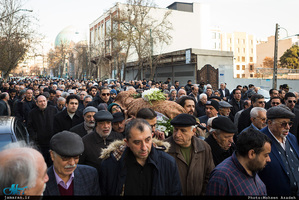 مراسم تشییع مرحوم علی اکبر معین فر