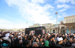 مراسم تشییع و تدفین آیت الله نصرالله شاه آبادی(ره) در قم 