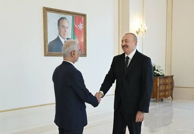  علی‌اف در دیدار با وزیر کشور ایران بر گسترش همکاری‌های دوجانبه تأکید کرد / تقویت همکاری‌های امنیتی و حفظ نظم عمومی میان تهران و باکو / تأکید دو طرف بر حل‌وفصل تنش‌های منطقه‌ای از مسیر مذاکره