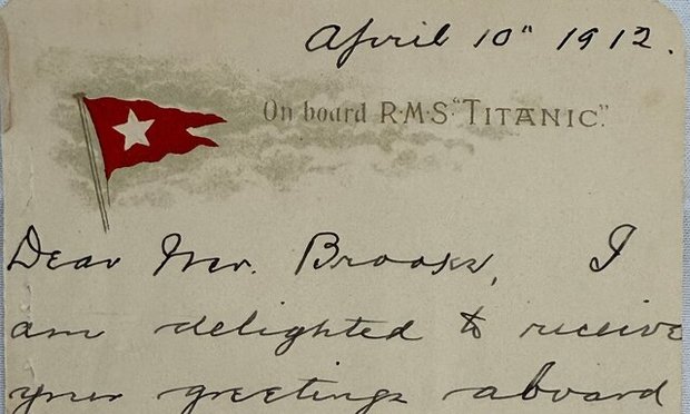 مشهورترین نامه تایتانیک رکورد زد
