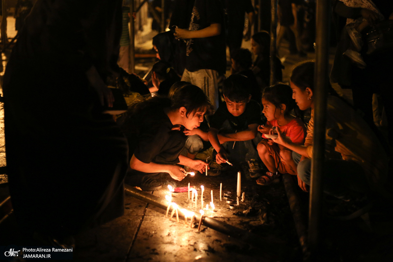 مراسم شام غریبان در میدان امام حسین (ع)