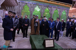 ادای احترام رییس شورای عالی صلح افغانستان نسبت به بنیانگذار جمهوری اسلامی ایران
