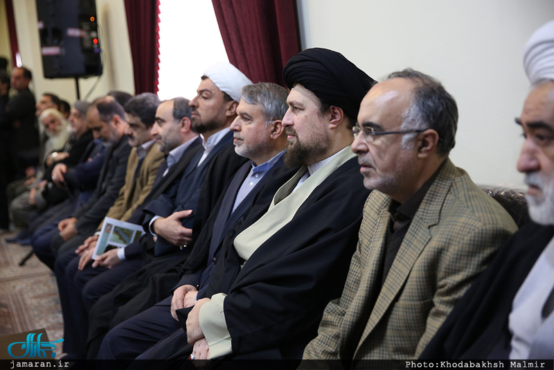 دیدار وزیر و معاونان وزارت فرهنگ و ارشاد اسلامی و جمعی از هنرمندان با سید حسن خمینی