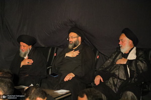 مراسم عزاداری دهه اول ماه صفر در بیت آیت الله شاه آبادی در قم‎