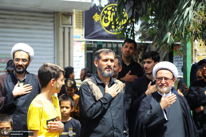 دسته عزای شهادت امام صادق(ع) با حضور آیت الله العظمی وحید خراسانی