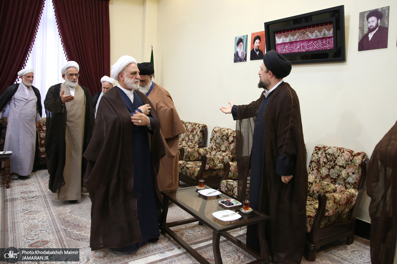 حاشیه تجدید میثاق رئیس قوه قضاییه و مسئولان عالی قضایی با آرمان‌های حضرت امام (س)