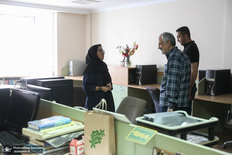 بازدید احمد مسجد جامعی از پایگاه خبری جماران