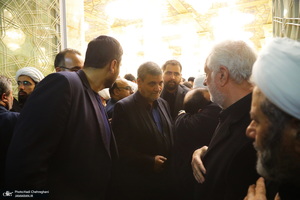 مراسم بزرگداشت شهیدان «علی رازینی» و «محمد مقیسه» در مسجد اعظم قم‎