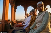 نماز عید فطر در مسجد تاریخی جامیا در دهلی نو هند (1)