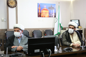 دیدار سرپرست موسسه تنظیم و نشر آثار امام خمینی(س) با مدیر حوزه علمیه خراسان / سید مصباح عاملی
