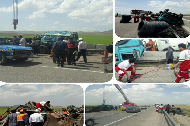 حوادث رانندگی در تاکستان و آبگرم سه مصدوم به جا گذاشت