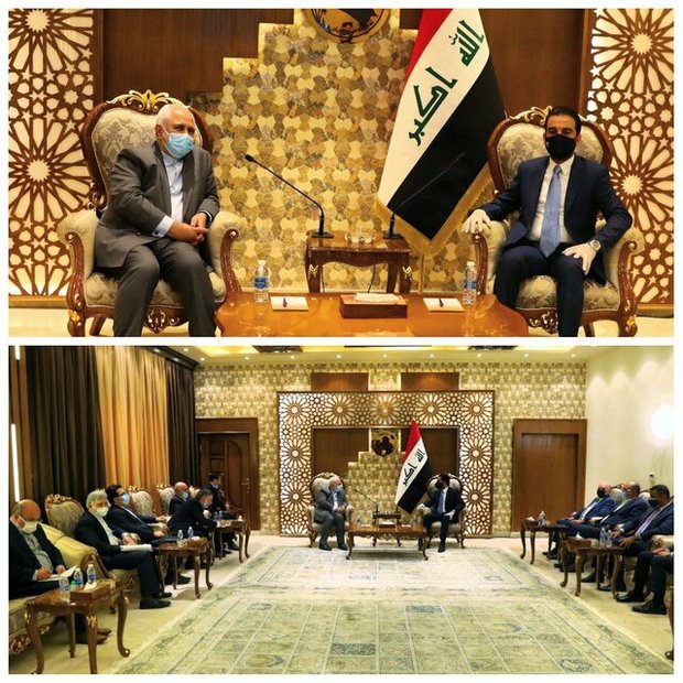 ظریف با رئیس پارلمان عراق دیدار کرد