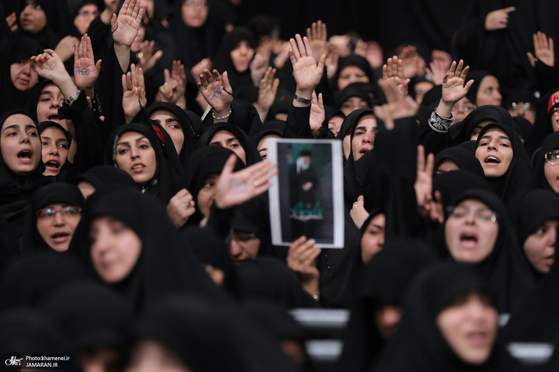 آخرین شب مراسم عزاداری محرم در حسینیه امام خمینی