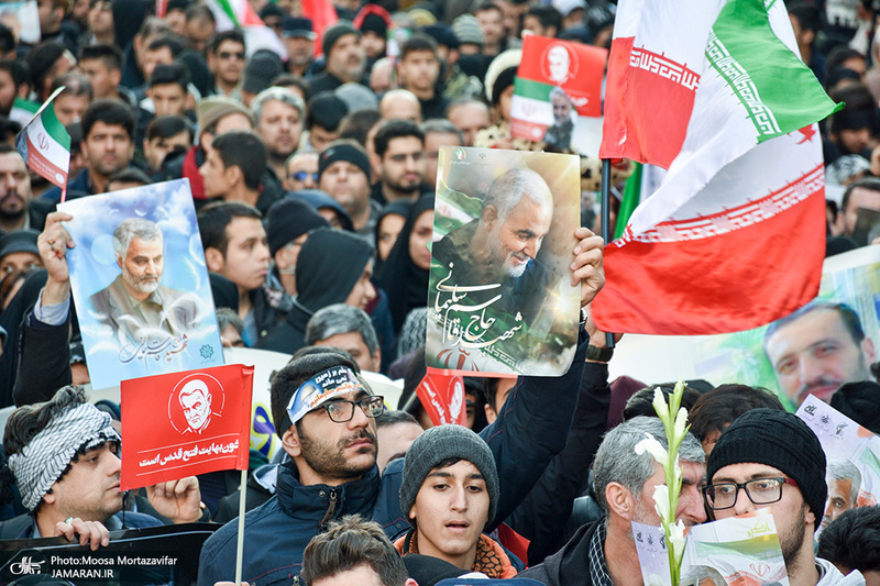 حضور میلیون ها تهرانی در تشییع پیکر مطهر سردار قاسم سلیمانی - 7