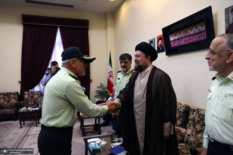 در حاشیه مراسم تجدید میثاق فرماندهان و کادر فراجا با آرمان‌های امام