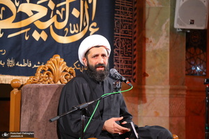 مراسم عزاداری شهادت حضرت فاطمه زهرا (س) در مسجد اعظم قم‎