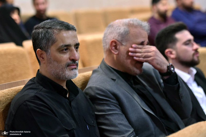 مراسم بزرگداشت احسان صابری در حرم امام خمینی (س)