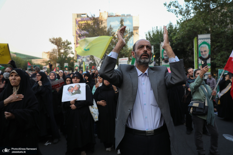 اجتماع دختران انقلاب در حمایت از جبهه مقاومت