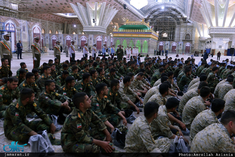 تجدید میثاق دانشجویان دانشگاهای افسری آجا‎ با آرمان های حضرت امام خمینی(س)