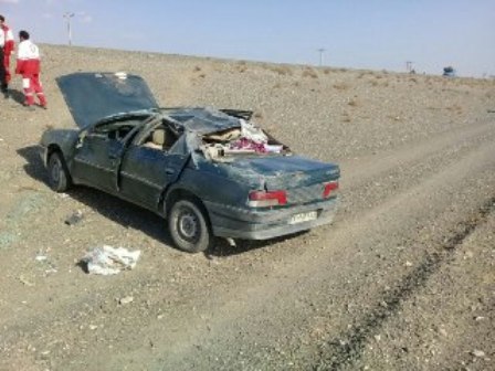 واژگونی خودرو در جاده سبزوار- شاهرود 2 مجروح برجای گذاشت