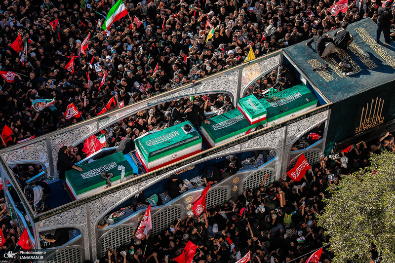 تشییع پیکر مطهر رهبر شهید انقلاب اسلامی در مشهد مقدس