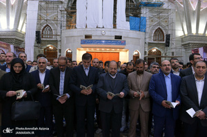 تجدید میثاق مسئولان وزارت کار و نمایندگان جامعه کارگری با آرمان های حضرت امام(س)