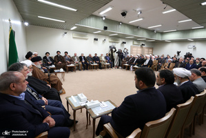 دیدار جمعی از دست‌اندرکاران و کارگزاران حج کشورمان با رهبر معظم انقلاب