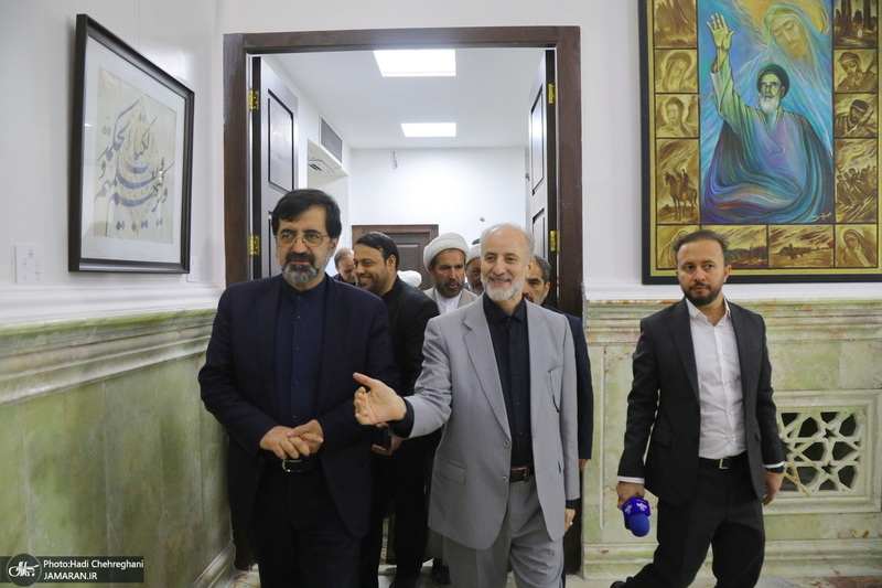 مراسم افتتاح دهمین نمایشگاه قرآن و عترت استان قم در مجتمع فرهنگی یادگار امام‎