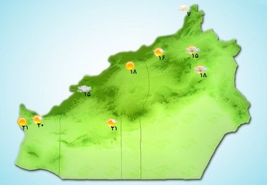 آسمان استان سمنان نیمه‌ابری می‌شود  احتمال وقوع رگبار از شنبه