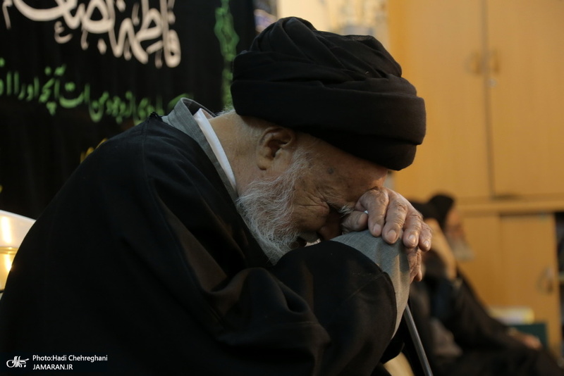 عزاداری در بیوت مراجع عظام تقلید و علما در سالروز شهادت حضرت فاطمه(س)