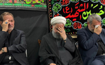 مراسم عزاداری حضرت اباعبدالله الحسین (ع) در دفتر حسن روحانی، شب نهم ماه محرم / گزارش تصویری