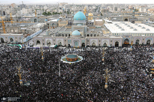 مراسم تشییع پیکر رئیس جمهور شهید در مشهد