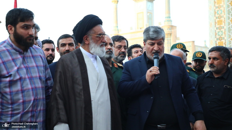 تشییع پیکر‌های ۸ شهید دلاور هوافضای سپاه و پدافند ارتش در قم