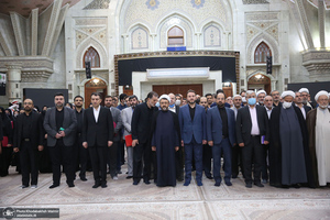 تجدید میثاق رئیس و کارکنان موسسه‎ تنظیم و نشر آثار امام خمینی با آرمان های بنیانگذار جمهوری اسلامی