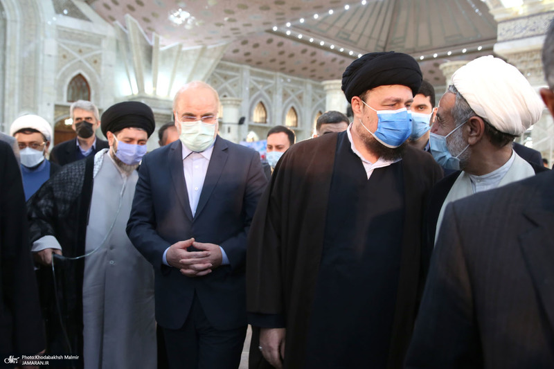 تجدید میثاق رئیس و نمایندگان مجلس شورای اسلامی با آرمان‌های امام خمینی(س)