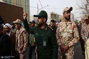 مراسم گلباران بیت امام خمینی(س) در قم