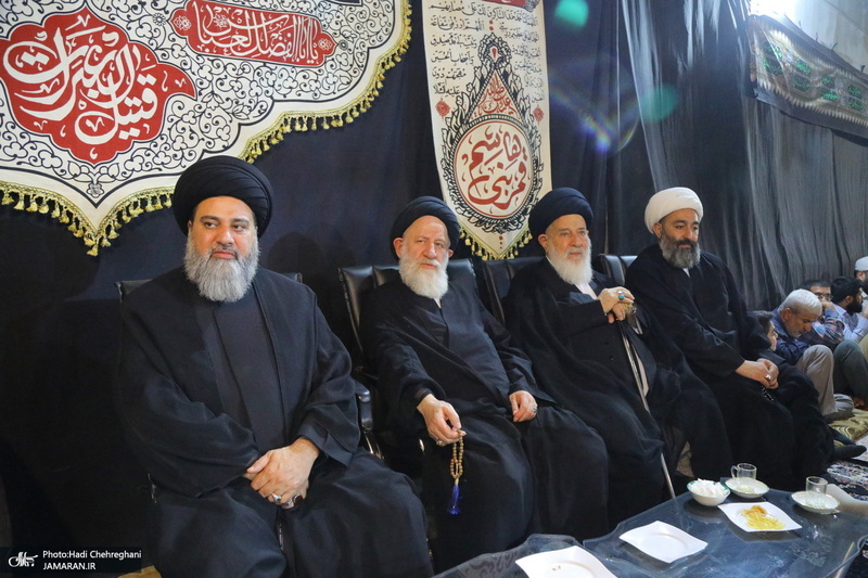 مراسم عزاداری دهه اول ماه صفر در بیت آیت الله شاه آبادی در قم‎