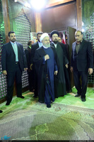 تجدید میثاق رئیس جمهوری و هیات دولت با آرمان های حضرت امام(س)
