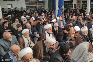 مراسم عزاداری شهادت حضرت زهرا (س) در دفتر آیت الله العظمی صانعی (ره)