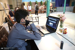 بازدید سیدحسن خمینی از  کارگاه طراحی زندگی سیاسی و عرفانی امام خمینی (ره) در حسینیه جماران